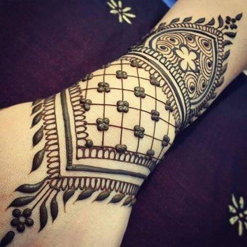 simple arm mehandi