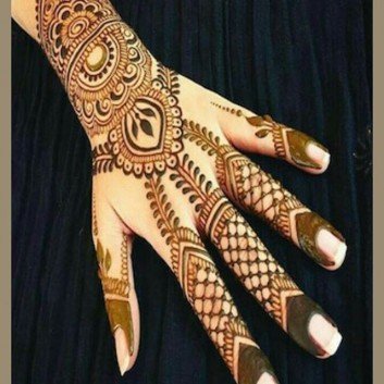 fingers mehandi design