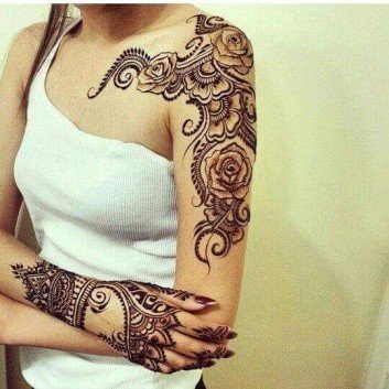 detailed mehandi designs for bridal