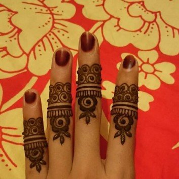 Creativity in finger mehndi designs ideas