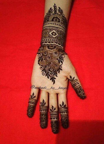 Kids front hand mehndi designs