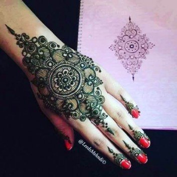 palm mehandi design