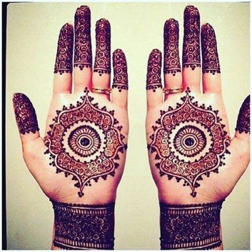 palm mehandi design