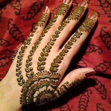 simple back hand mehndi designs