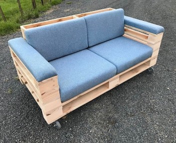 Pallet couches made from old Wood