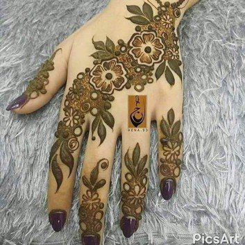 full back hand mehndi designs