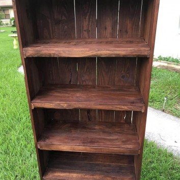 diy pallet bookshelf  ideas