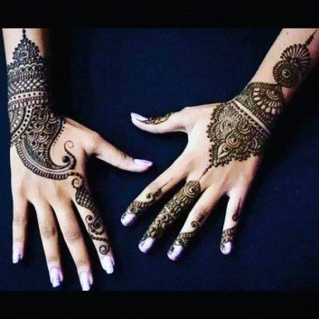 sensod Mehndi Designs for Back Hands