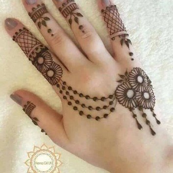 Backhand Really Simple and loveable Mehndi designs