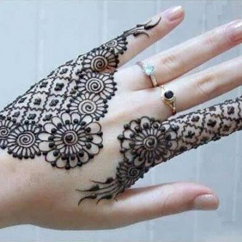 Easy and simple back hand henna mehndi design tutorial for Beginners