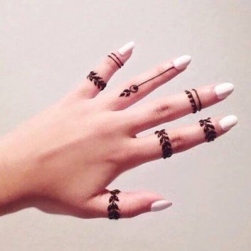 Best 25+ Finger mehndi design ideas on Sensod