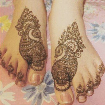 Easy Arabic Mehendi For Feet