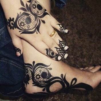 Easy Arabic Mehendi For Feet and hand in 2018