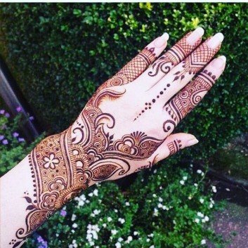 Full hand arabic mehndi designs