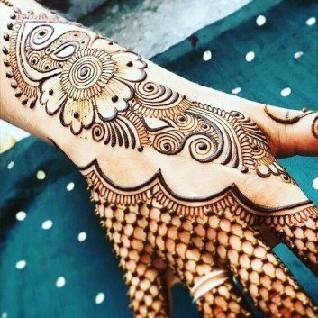 Bridal Henna Designs for left and right hand