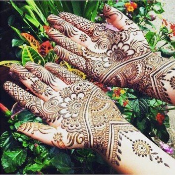 mehndi both hands design sensod