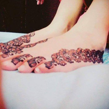 mehndi designs for feet arabic on sensod