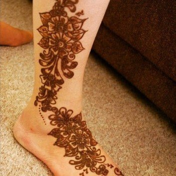 mehndi designs for foot and legs simple & quick for kids