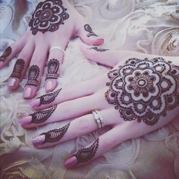 Backhand new mehndi designs on sensod