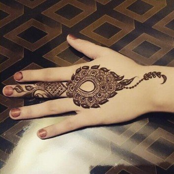 Back Hand Henna Designs For Kids