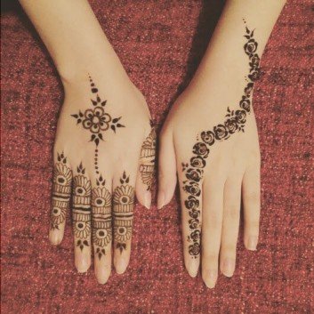 Backhand new and Simple mehndi designs