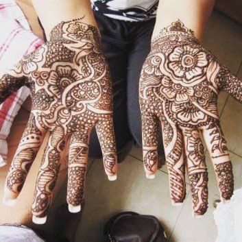 full front hand mehndi design for kids in 2018