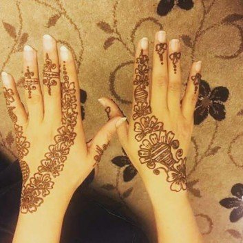 Creative Backhand mehndi designs on Wedding