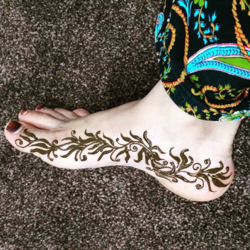 foot mehndi designs easy