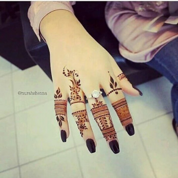 How To Apply Simple Arabic Mehndi Designs For Fingers