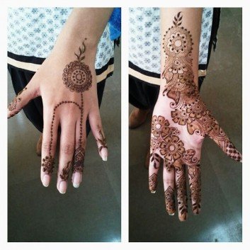 Jeweled Bridal Henna Designs