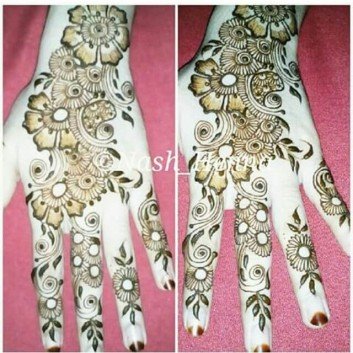 Quite simple Backhands mehndi designs 2018 on sensod