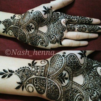 Bridal Front hands mehndi design 2018