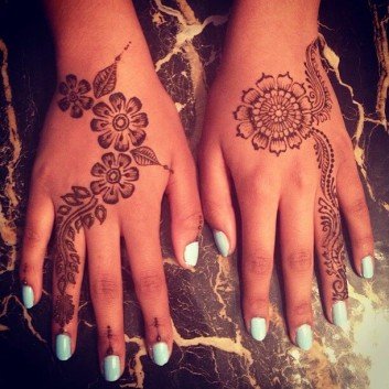 simple and elegant mehndi art