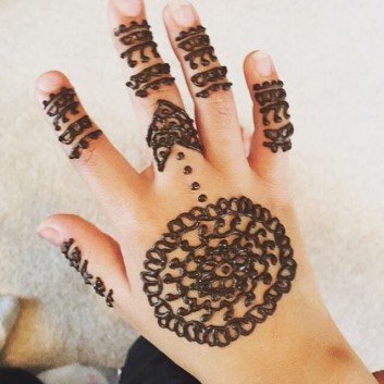 Arabic Mehndi Design For Fingers