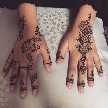 Mehndi Designs for Full Hands Front and Back