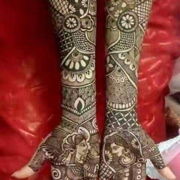 beautiful bridal mehandi