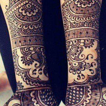 beautiful bridal mehandi