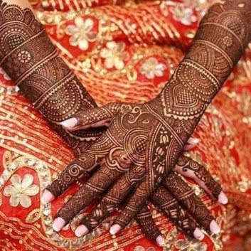 beautiful mehandi for bridal