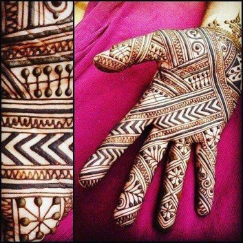 classy mehndi design