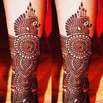 full arms mehandi design