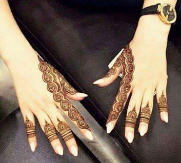 simplest mehandi design