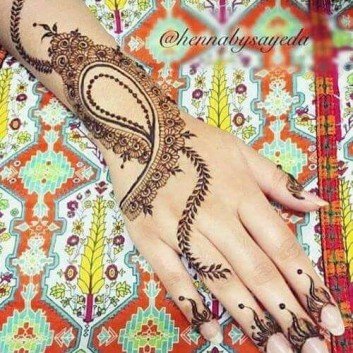 simple mehandi design