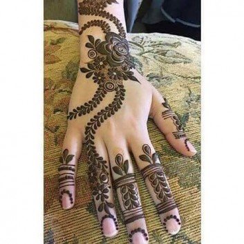 zing zag mehndi design