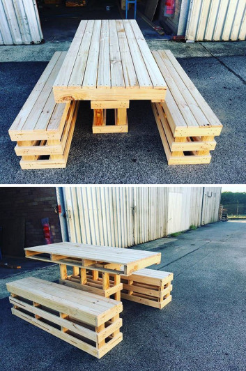 Pallet outdoor furniture ideas