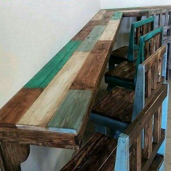 rustic pallet table