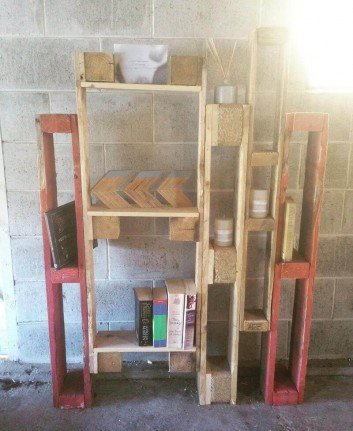 pallet bookshelf diy