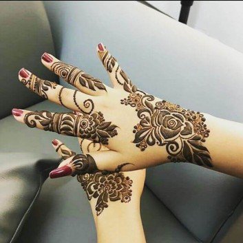 Back Hands Arabic Mehndi Designs