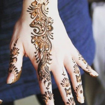 Creative back Hands Henna Designs