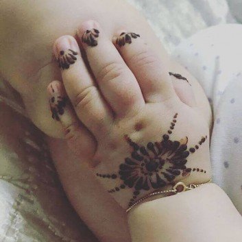 Mehndi Designs for Little Baby Or Kids Hands