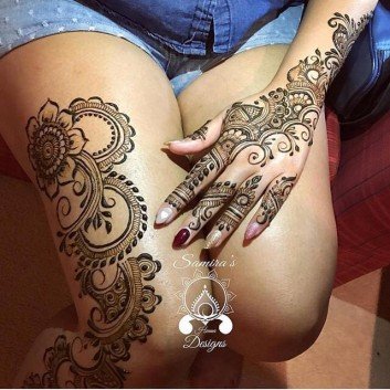 mehndi designs for wedding latest